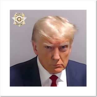 Donald Trump Official Mugshot Fulton County Posters and Art